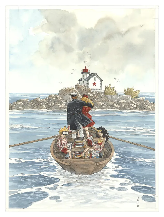 Illustration couleur,  Maël
