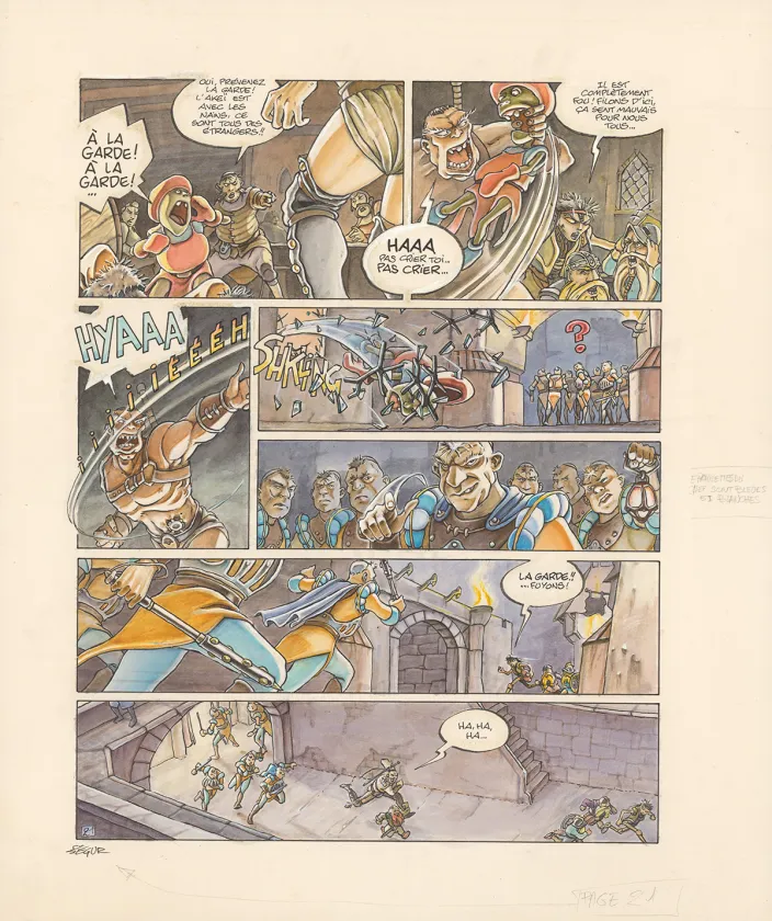 Colored original page, Légendes des Contrées oubliées, La Saison des cendres (T.1), Thierry Ségur