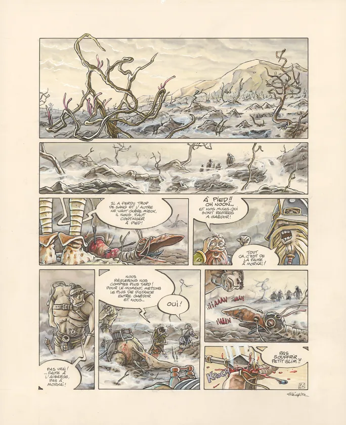 Planche couleur, Légendes des Contrées oubliées, La Saison des cendres (T.1), Thierry Ségur