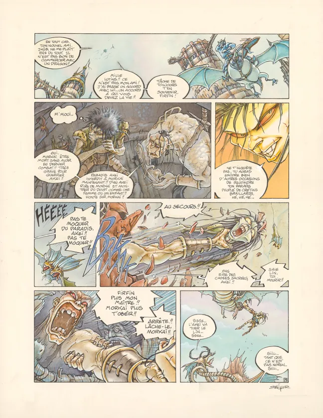 Planche couleur, Légendes des Contrées oubliées, Le Sang des rois (T.3), Thierry Ségur