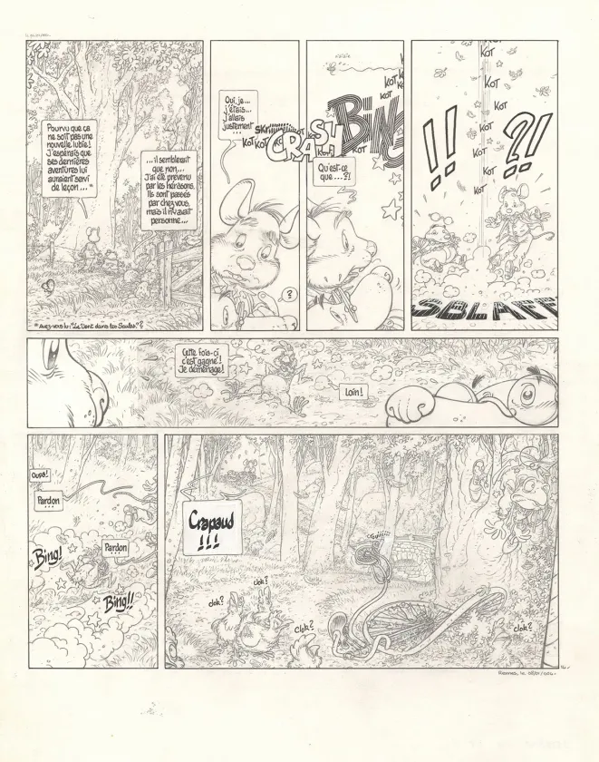 Black and white original page, Le Vent dans les Sables , L'Invitation au voyage (T.1), Michel Plessix