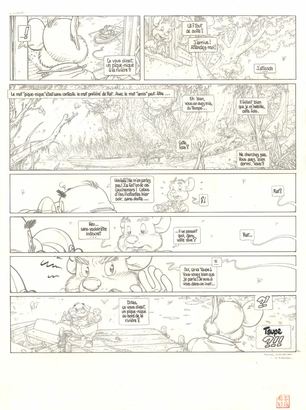 Planche noir et blanc, Le Vent dans les Sables , Étranges Etrangers (T.2), Michel Plessix