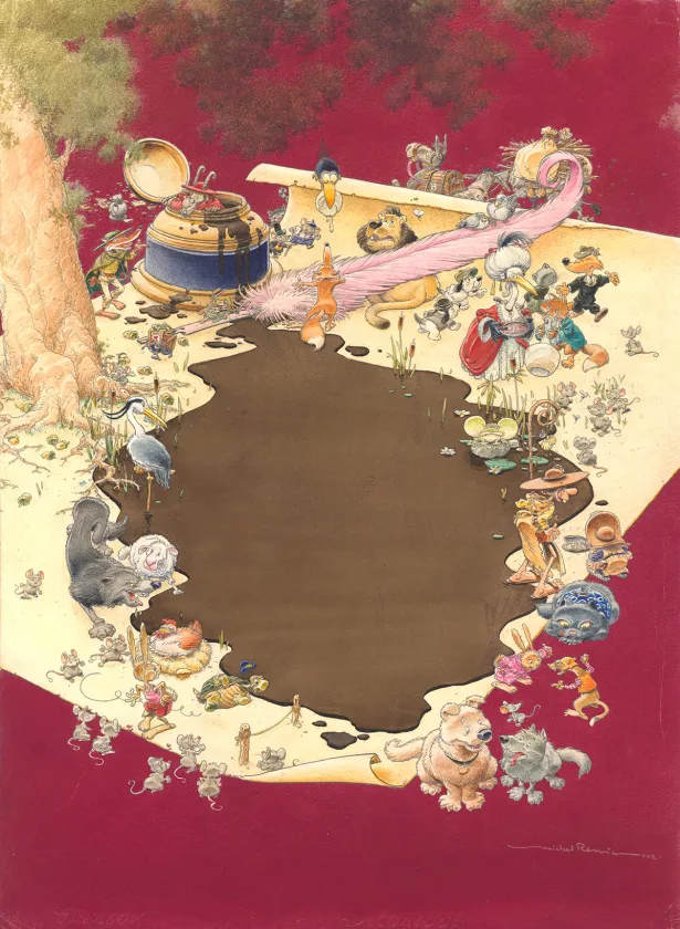 Cover, La Fontaine aux fables, Michel Plessix