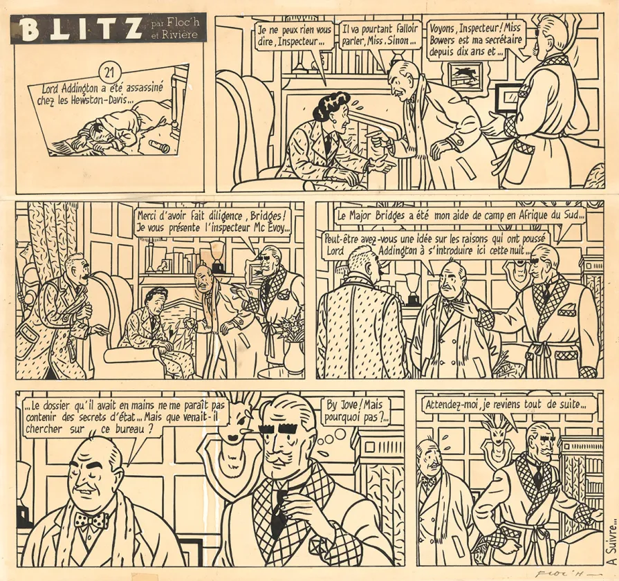 Planche noir et blanc, Blitz, Jean-Claude Floc'h