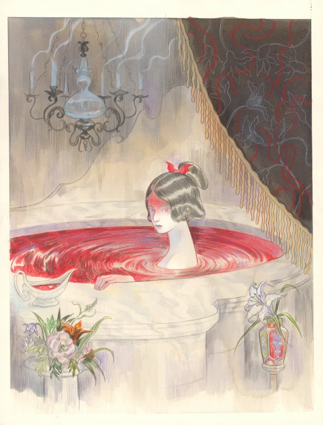 Illustration couleur, L’Encyclopédie du Merveilleux – Les Fantômes, Isabella Mazzanti