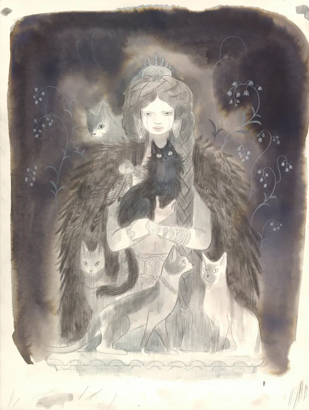 Colored illustration, Legends of Norse Mythology : Enter a world of gods, giants, monsters and heroes, Isabella Mazzanti