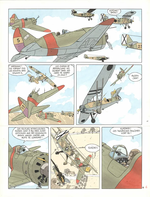 Planche couleur, Double 7, André Juillard