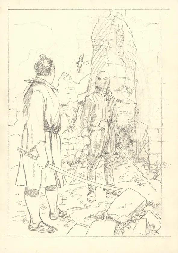 Crayonné, Les 7 Vies de l'Épervier, Hyronimus (T.4), André Juillard