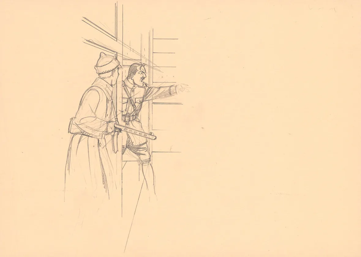 Sketch, Blake et Mortimer, La Machination Voronov (T.14), André Juillard