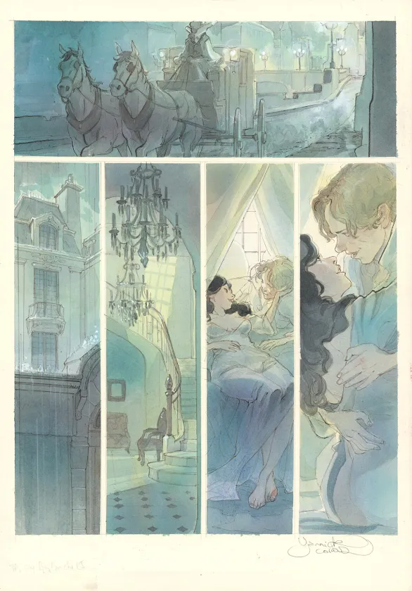 Colored original page, Le Voleur d'amour, Yannick Corboz