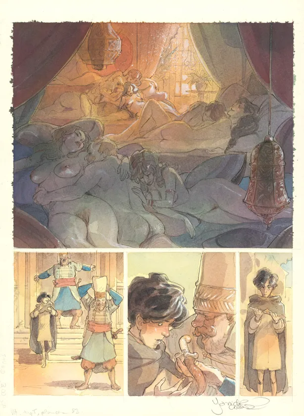 Colored original page, Le Voleur d'amour, Yannick Corboz