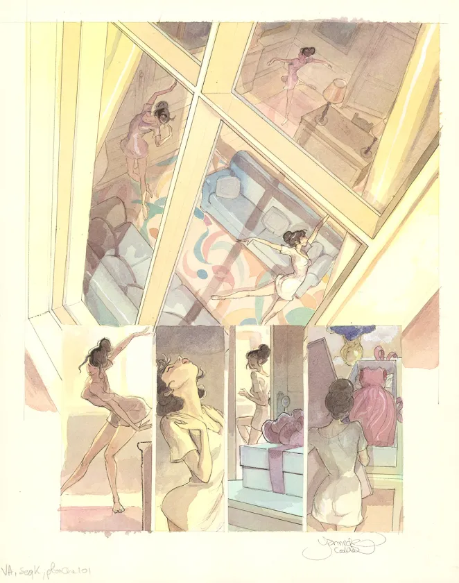 Colored original page, Le Voleur d'amour, Yannick Corboz