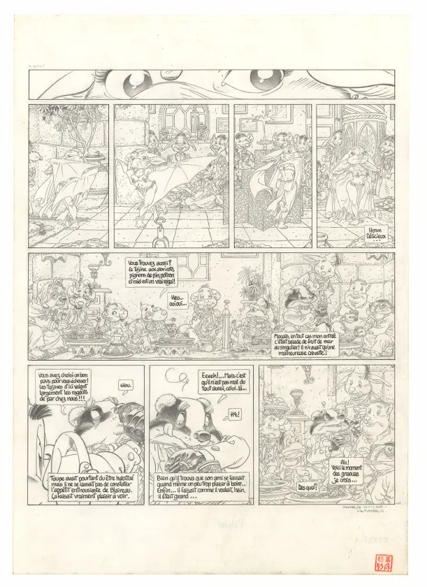 Planche noir et blanc, Le Vent dans les Sables , Du Souk dans la Casbah (T.5), Michel Plessix