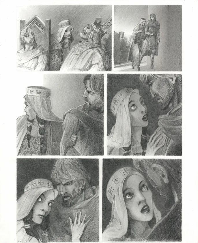 Planche noir et blanc, Macbeth, Paul & Gaëtan Brizzi