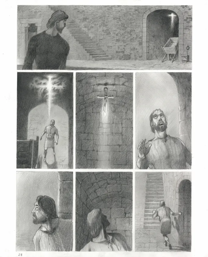 Planche noir et blanc, Macbeth, Paul & Gaëtan Brizzi