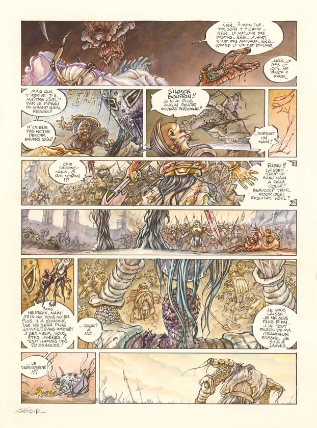 Colored original page, Légendes des Contrées oubliées, Le Sang des rois (T.3), Thierry Ségur