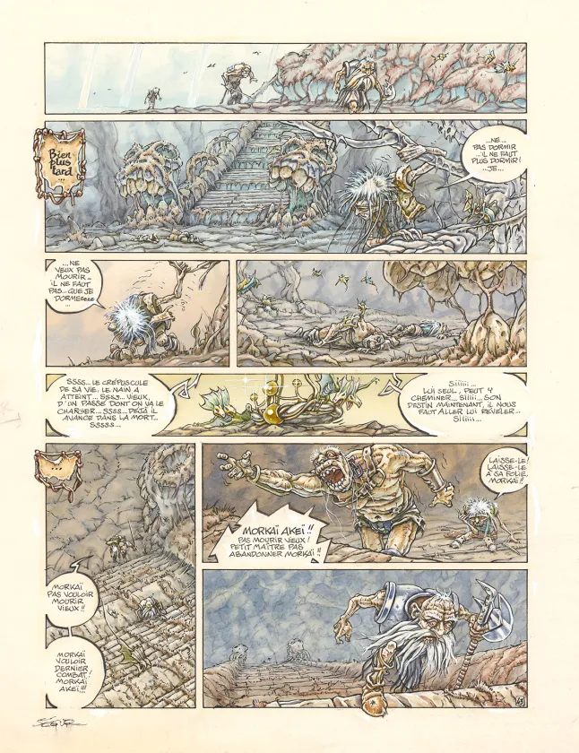 Colored original page, Légendes des Contrées oubliées, Thierry Ségur