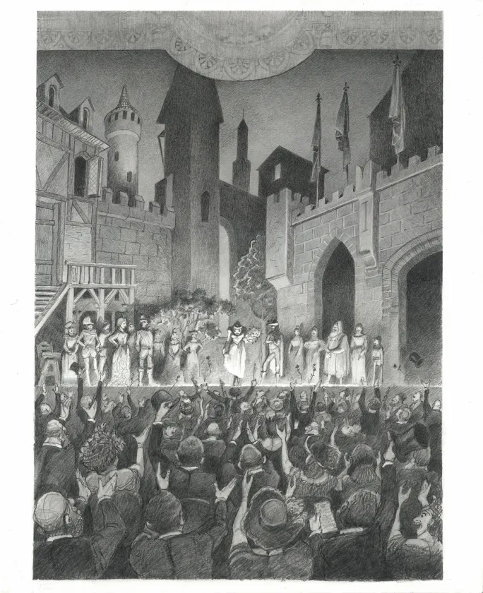 Planche noir et blanc, Le Fantôme de l'Opéra , Paul & Gaëtan Brizzi