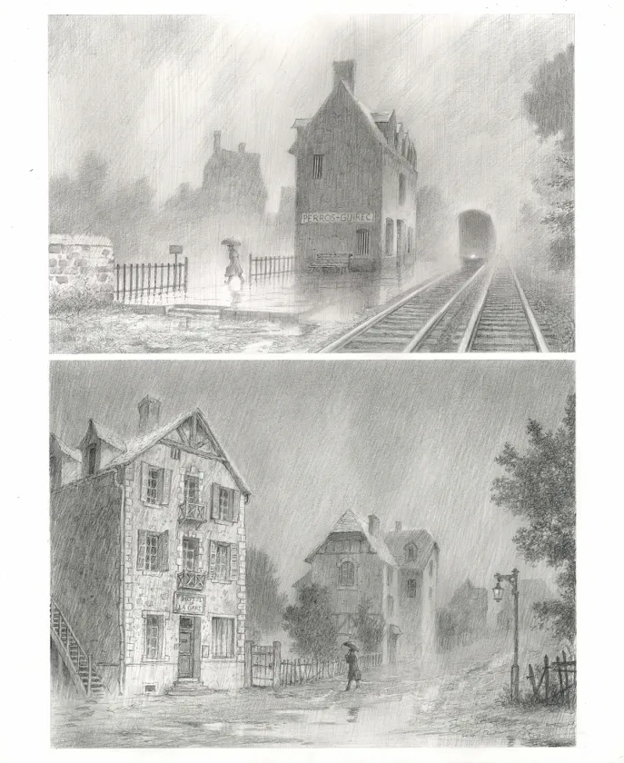 Planche noir et blanc, Le Fantôme de l'Opéra , Paul & Gaëtan Brizzi