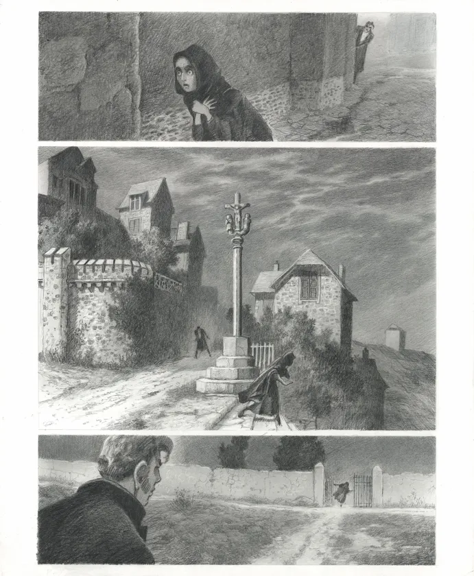 Planche noir et blanc, Le Fantôme de l'Opéra , Paul & Gaëtan Brizzi