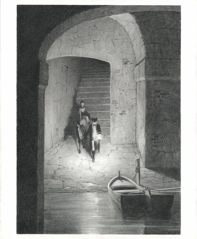 Planche noir et blanc, Le Fantôme de l'Opéra , Paul & Gaëtan Brizzi