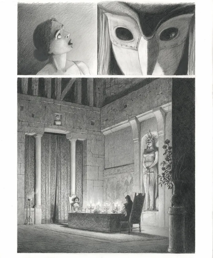 Planche noir et blanc, Le Fantôme de l'Opéra , Paul & Gaëtan Brizzi