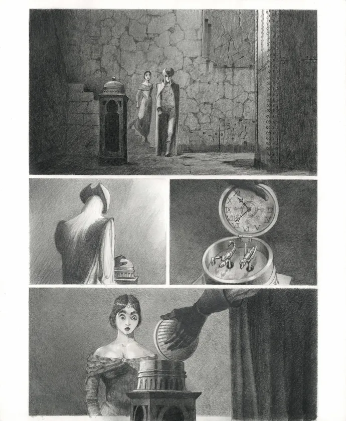 Planche noir et blanc, Le Fantôme de l'Opéra , Paul & Gaëtan Brizzi