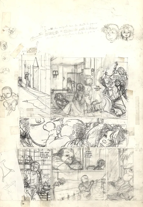 Planche noir et blanc, Julien Boisvert , Jikuri (T.3), Michel Plessix