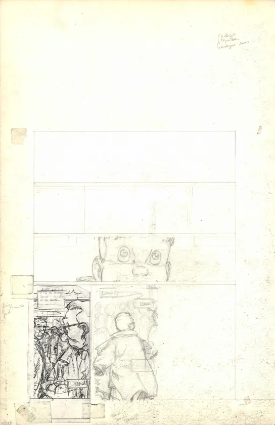 Black and white original page, Julien Boisvert , Gris noir (T.2), Michel Plessix