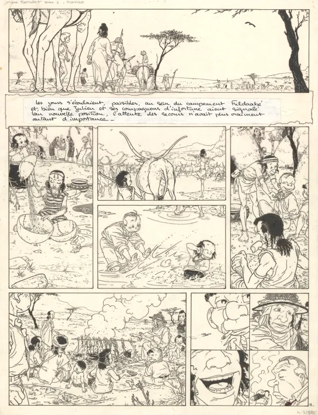 Planche noir et blanc, Julien Boisvert , Neêkibo (T.1), Michel Plessix