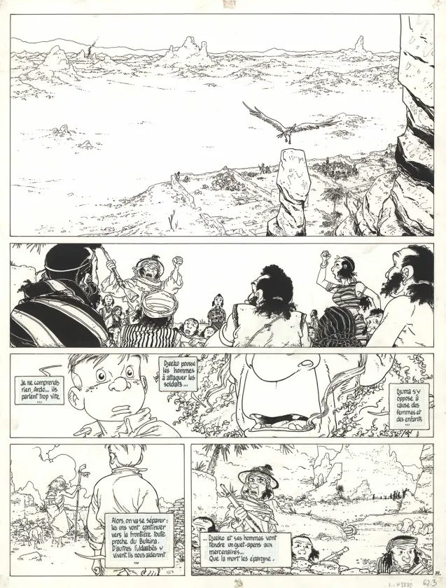 Planche noir et blanc, Julien Boisvert , Neêkibo (T.1), Michel Plessix