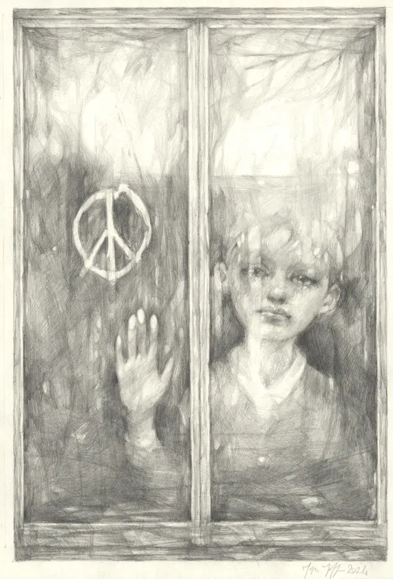 Illustration noir et blanc, Marco Mazzoni