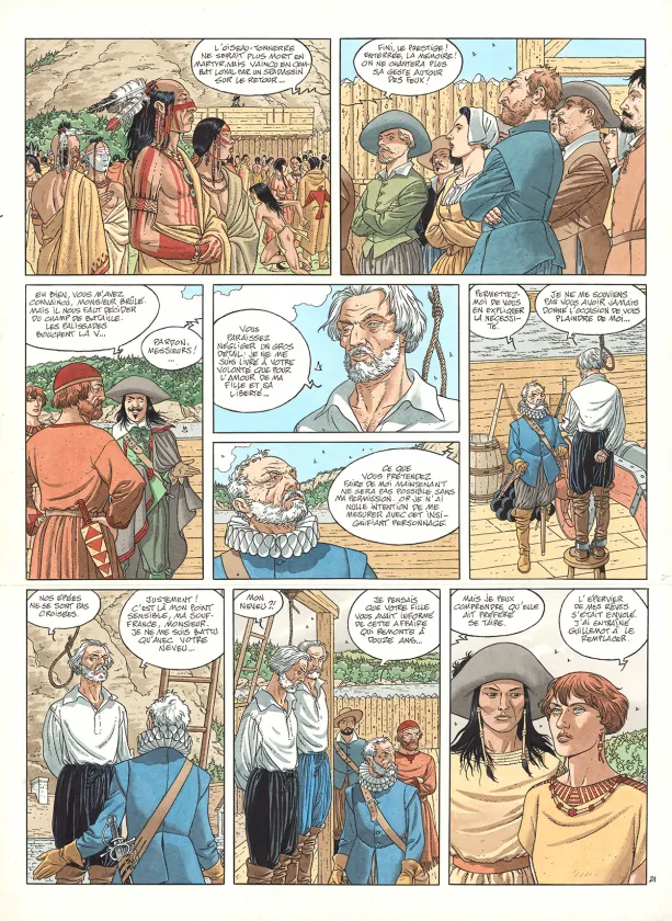 Planche couleur, Plume aux Vents, Ni Dieu ni Diable (T.4), André Juillard