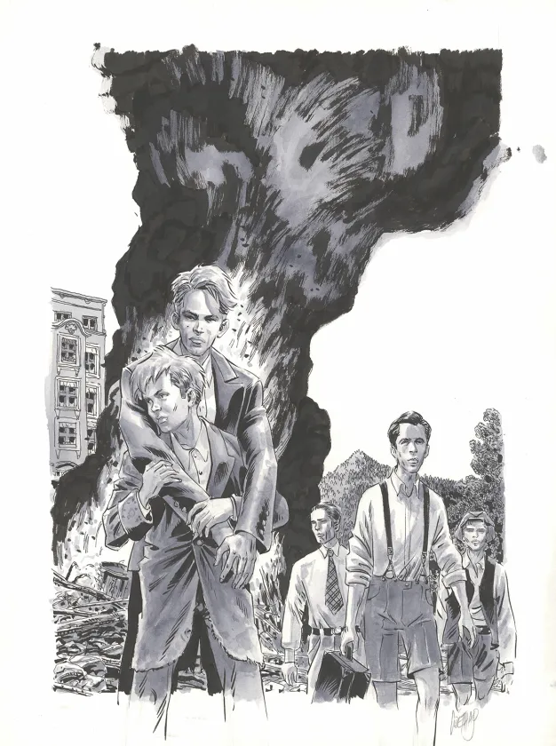 Illustration noir et blanc, Sébastien Goethals