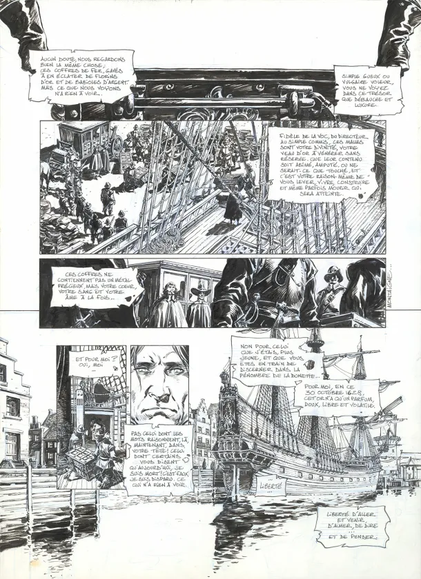 Planche noir et blanc, 1629... ou l'Effrayante Histoire des naufragés du Jakarta, L'Apothicaire du diable (T.1), Thimothée Montaigne